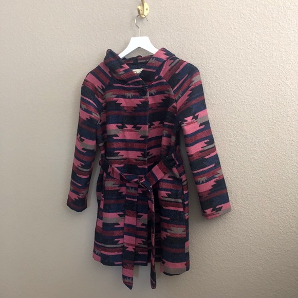 Anthropologie Tabitha Leona Aztec Wrap Coat - Picture 6 of 8